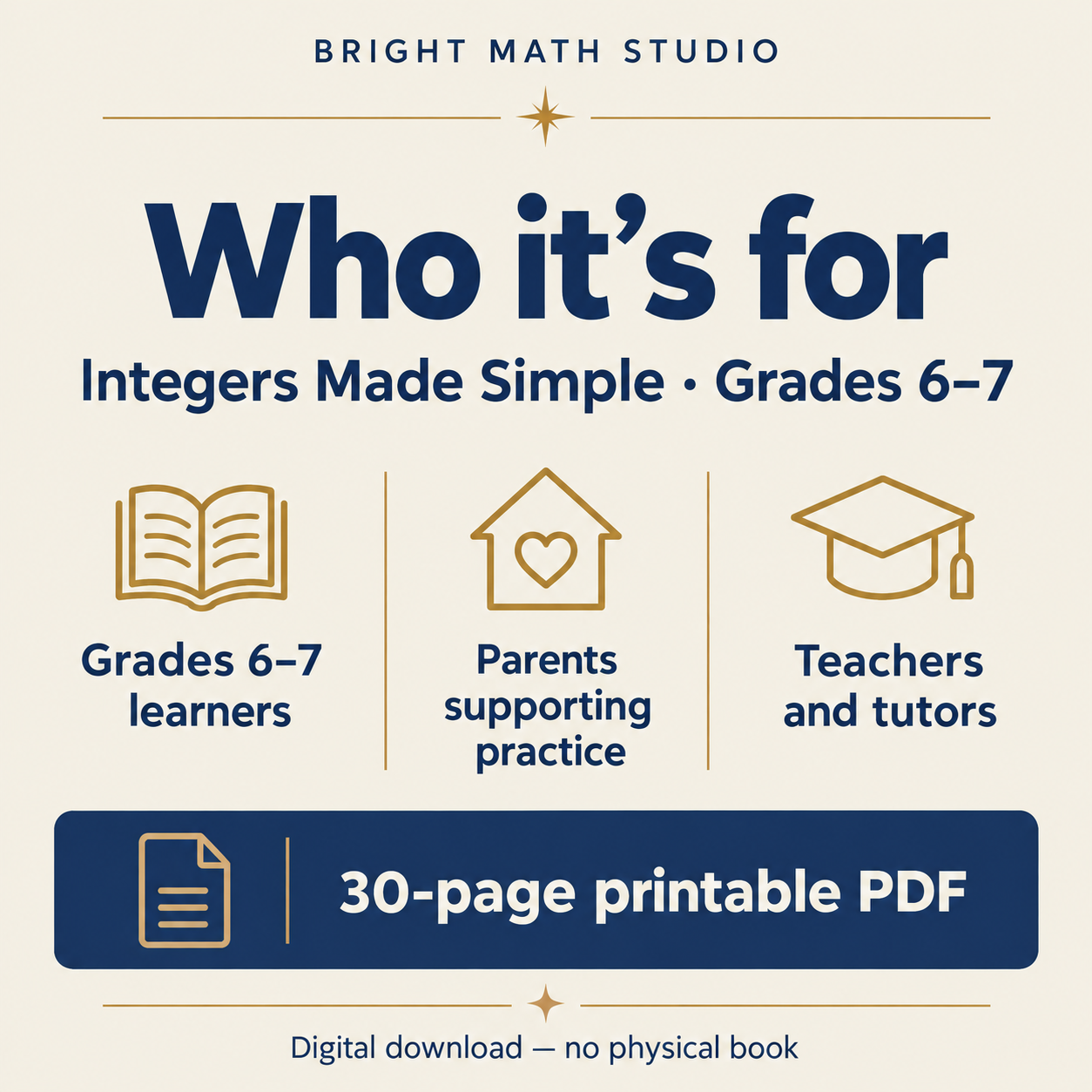 Integers Made Simple — intended learners and users