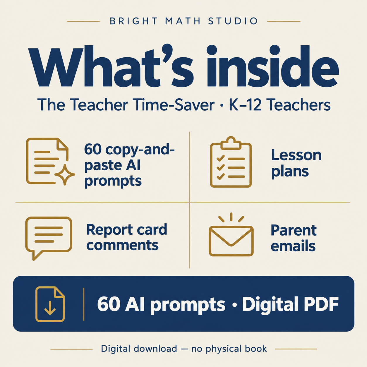 The Teacher Time-Saver — contents overview
