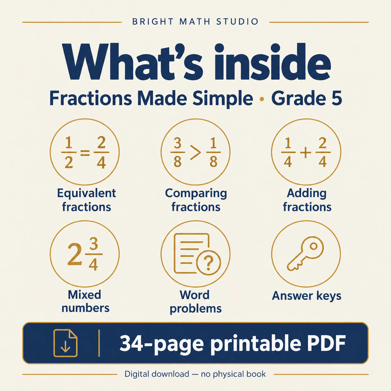 Fractions Made Simple — contents overview